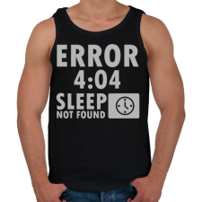 PRINTFASHION 404 - Sleep not Found - Férfi atléta - Fekete atléta, trikó