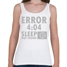 PRINTFASHION 404 - Sleep not Found - Női atléta - Fehér