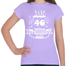 PRINTFASHION 40 lettem - Női póló - Viola női póló