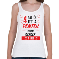PRINTFASHION 4 nap és itt a péntek - fekete - Női atléta - Fehér