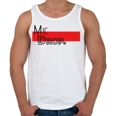 PRINTFASHION 4. testvér - Mic Drop. - Férfi atléta - Fehér