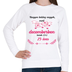 PRINTFASHION 50 (225) szülinap dec - Női pulóver - Fehér