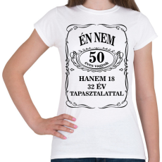 PRINTFASHION 50 éves - Női póló - Fehér
