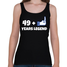 PRINTFASHION 50. SZÜLINAP - Női atléta - Fekete női trikó