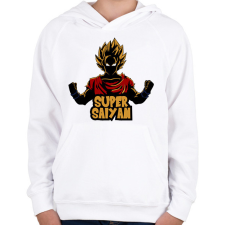 PRINTFASHION 52068 - Gyerek kapucnis pulóver - Fehér gyerek pulóver, kardigán