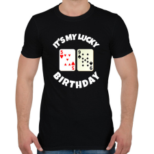 PRINTFASHION 59 POKER SZÜLINAP - Férfi póló - Fekete férfi póló