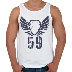 PRINTFASHION 59gbl.png - Férfi atléta - Fehér