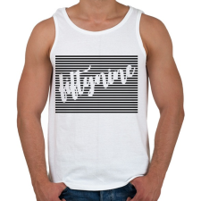 PRINTFASHION 59rács-01.png - Férfi atléta - Fehér atléta, trikó