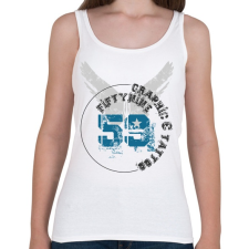 PRINTFASHION 59t&g-01.png - Női atléta - Fehér női trikó