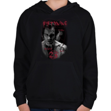 PRINTFASHION 59vs23-01.png - Gyerek kapucnis pulóver - Fekete gyerek pulóver, kardigán