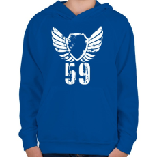 PRINTFASHION 59wh.png - Gyerek kapucnis pulóver - Királykék