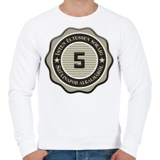 PRINTFASHION 5 - Férfi pulóver - Fehér férfi pulóver, kardigán