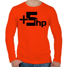 PRINTFASHION +5hp - Férfi hosszú ujjú póló - Narancs férfi póló