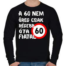 PRINTFASHION 60 éves Fehér. - Férfi pulóver - Fekete férfi pulóver, kardigán