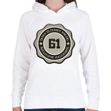 PRINTFASHION 61 - Női kapucnis pulóver - Fehér női pulóver, kardigán