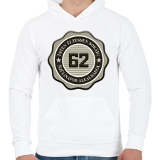 PRINTFASHION 62 - Férfi kapucnis pulóver - Fehér férfi pulóver, kardigán