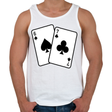 PRINTFASHION 67 kártya - Férfi atléta - Fehér