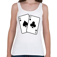 PRINTFASHION 67 kártya - Női atléta - Fehér női trikó