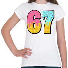 PRINTFASHION 67 meme - Női póló - Fehér