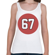 PRINTFASHION 67 - Női atléta - Fehér női trikó