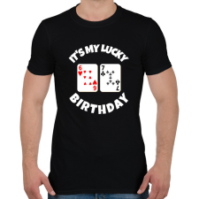 PRINTFASHION 67 POKER SZÜLINAP - Férfi póló - Fekete férfi póló