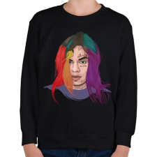 PRINTFASHION 69 Tekashi 69 - Gyerek pulóver - Fekete gyerek pulóver, kardigán