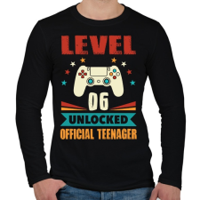 PRINTFASHION 6 éves gamer - Férfi hosszú ujjú póló - Fekete férfi póló