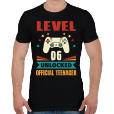 PRINTFASHION 6 éves gamer - Férfi póló - Fekete
