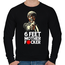 PRINTFASHION 6 feet - Férfi pulóver - Fekete