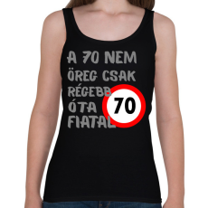 PRINTFASHION 70 éves Szürke. - Női atléta - Fekete