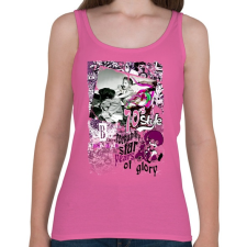 PRINTFASHION 70' S STYLE - Női atléta - Rózsaszín női trikó