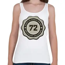 PRINTFASHION 72 - Női atléta - Fehér női trikó