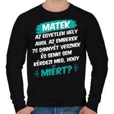 PRINTFASHION 75 dinnye - Férfi pulóver - Fekete férfi pulóver, kardigán