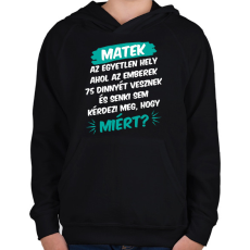 PRINTFASHION 75 dinnye - Gyerek kapucnis pulóver - Fekete