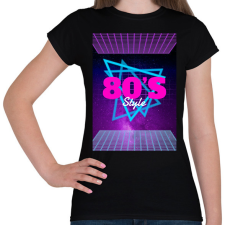 PRINTFASHION 80-as évek - Női póló - Fekete női póló