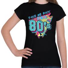 PRINTFASHION 80-as évek - Női póló - Fekete női póló