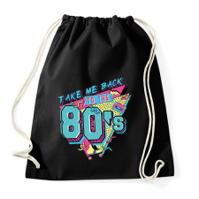 PRINTFASHION 80-as évek - Sportzsák, Tornazsák - Fekete tornazsák