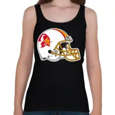 PRINTFASHION 80's Buccaneers Helmet - Női atléta - Fekete női trikó