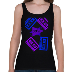 PRINTFASHION 80's  - Női atléta - Fekete