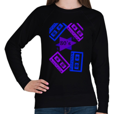 PRINTFASHION 80's  - Női pulóver - Fekete