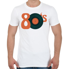 PRINTFASHION 80as évek - Férfi póló - Fehér