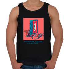 PRINTFASHION 80S - Férfi atléta - Fekete atléta, trikó
