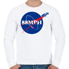 PRINTFASHION 88mph - Férfi pulóver - Fehér férfi pulóver, kardigán