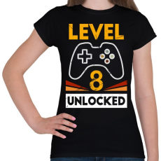 PRINTFASHION 8-as szint feloldva - Női póló - Fekete