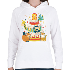 PRINTFASHION 8 éves - Női kapucnis pulóver - Fehér női póló