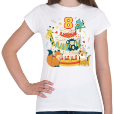 PRINTFASHION 8 éves - Női póló - Fehér