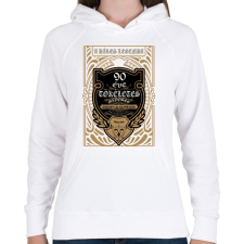 PRINTFASHION 90 éves születésnap 1932  - Női kapucnis pulóver - Fehér női pulóver, kardigán