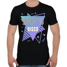 PRINTFASHION 90's disco - Férfi póló - Fekete férfi póló