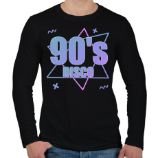 PRINTFASHION 90's  - Férfi hosszú ujjú póló - Fekete