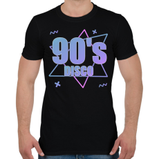 PRINTFASHION 90's  - Férfi póló - Fekete